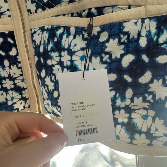 NWT Suncoo Paris ELIOS REVERSIBLE OVERSIZED JACKET Size 2 (medium) - Picture 14 of 16